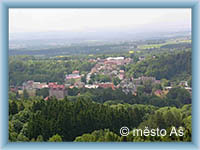 Aš - Blick vom Aussichtsturm