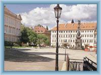 Der Schloßplatz in Teplice