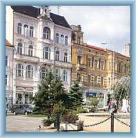 Der Beneš-Platz in Teplice