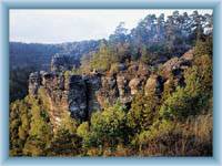 Felsen beim Felsentor Pravčická brána