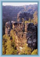 Felsen beim Felsentor Pravčická brána