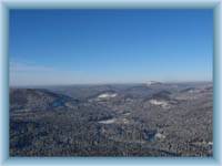 Berg Klíč - Blick von der Bergspitze