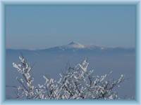 Berg Klíč - Blick von der Bergspitze