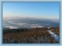 Berg Hvozd - Blick zu Deutschland