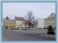 Stadtplatz in Krásná Lípa