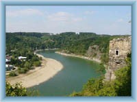 Cornštejn - Anblick auf den Fluss Dyje