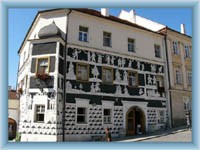 Haus auf dem Stadtplatz in Mikulov