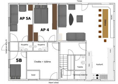 Ferienhaus für eine Gruppe