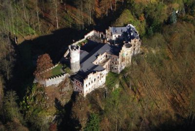 Burg und Schloss Horní hrad Hauenštejn