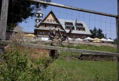 Kramářova chata auf dem Berg Suchý vrch