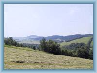 Anblick von Petrovice nach Polen