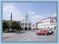 Stadtplatz in Police nad Metují