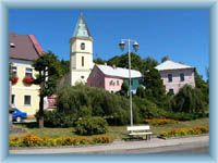 Stadtplatz in Lázně Kynžvart