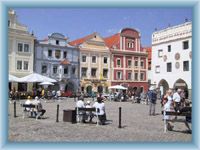 Stadtplatz in Český Krumlov