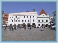 Stadtplatz in Český Krumlov