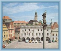 Stadtplatz in Český Krumlov