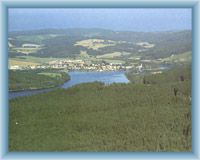 Frymburk und Lipno aus Vítkův Kámen