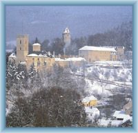 Burg Horní hrad und Turm Jakobínka in Rožmberk