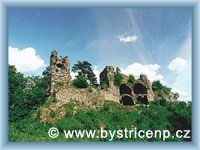 Bystřice nad Pernštejnem - Burgruine Zubštejn