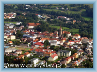 Přibyslav - Aussicht auf die Stadt