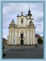 Kirchenfront in Heřmanův Městec