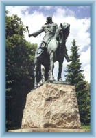 Statue von Jan Žižka bei Přibyslav