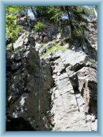 Bergsteiger im Tal von Doubrava