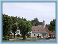 Stadtplatz in Želetava